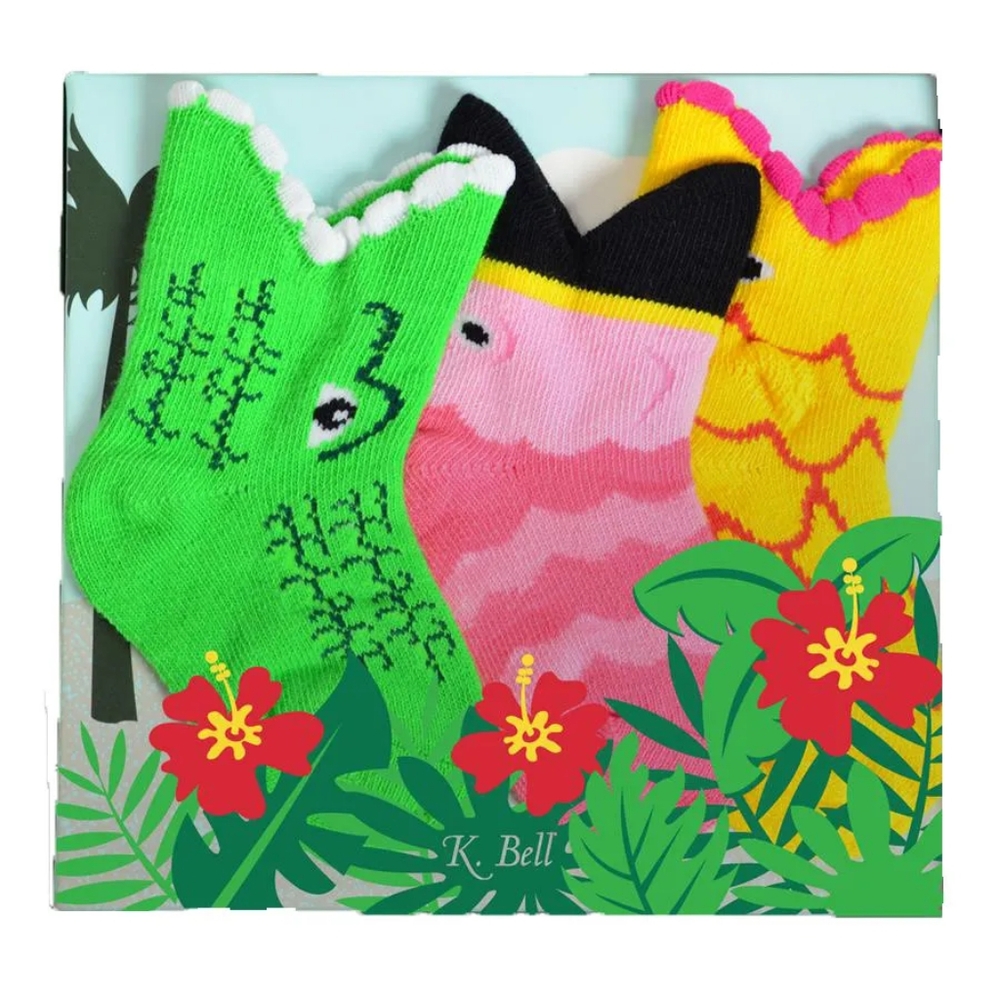 🆓🆓🆓FREE New Tropical Trio Infant Socks